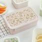 A Little Lovely Company Back to School Set - Drinking bottle/4 Snack boxes/Bentobox - Blossoms Pink