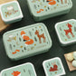 A Little Lovely Company Back to school set - Rugzak/Drinkfles RVS/4 Snackdozen/Bentobox - Bosvriendjes