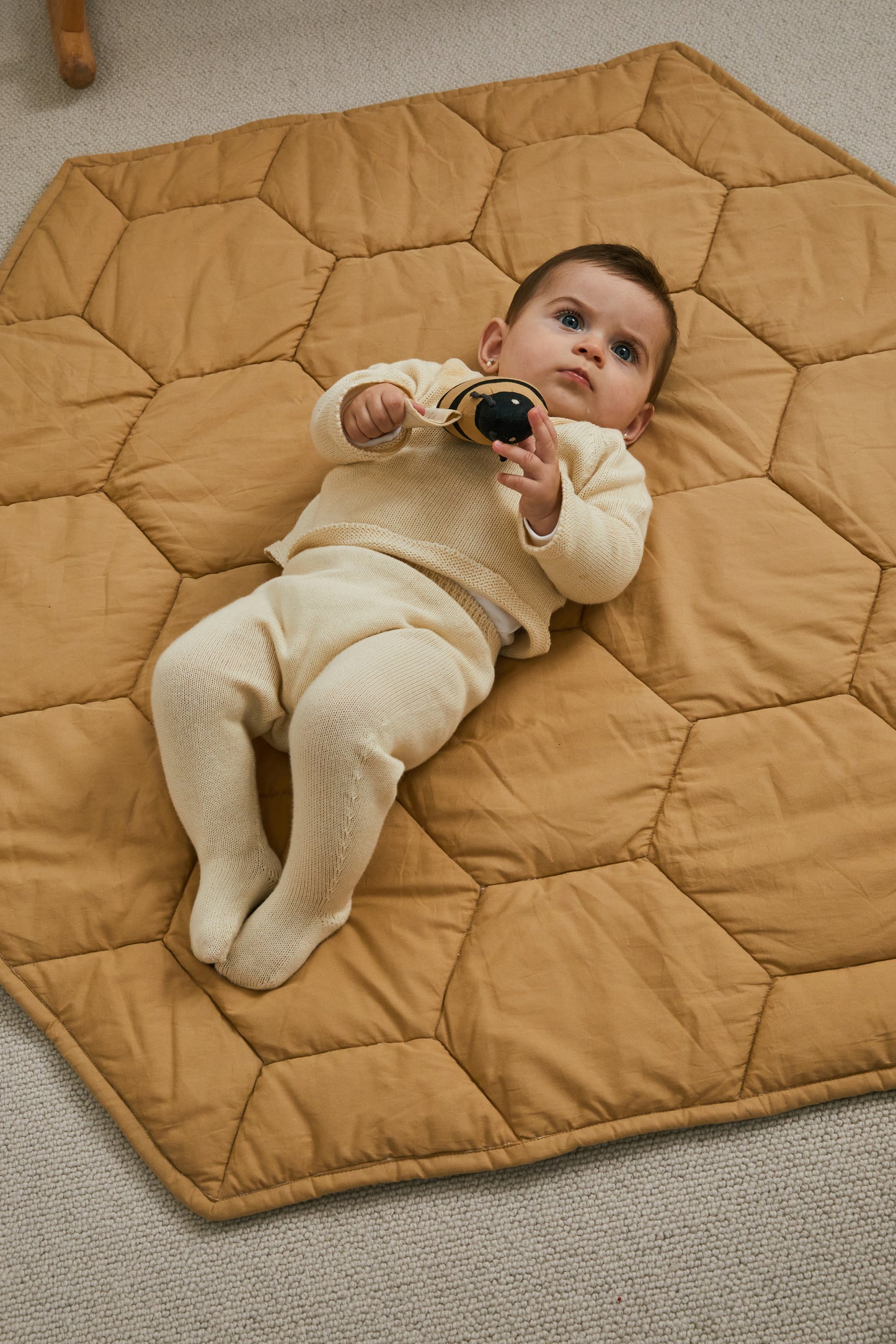 Lorena Canals Speelmat/Play Mat - Planet Bee - Honeycomb - 100x100cm