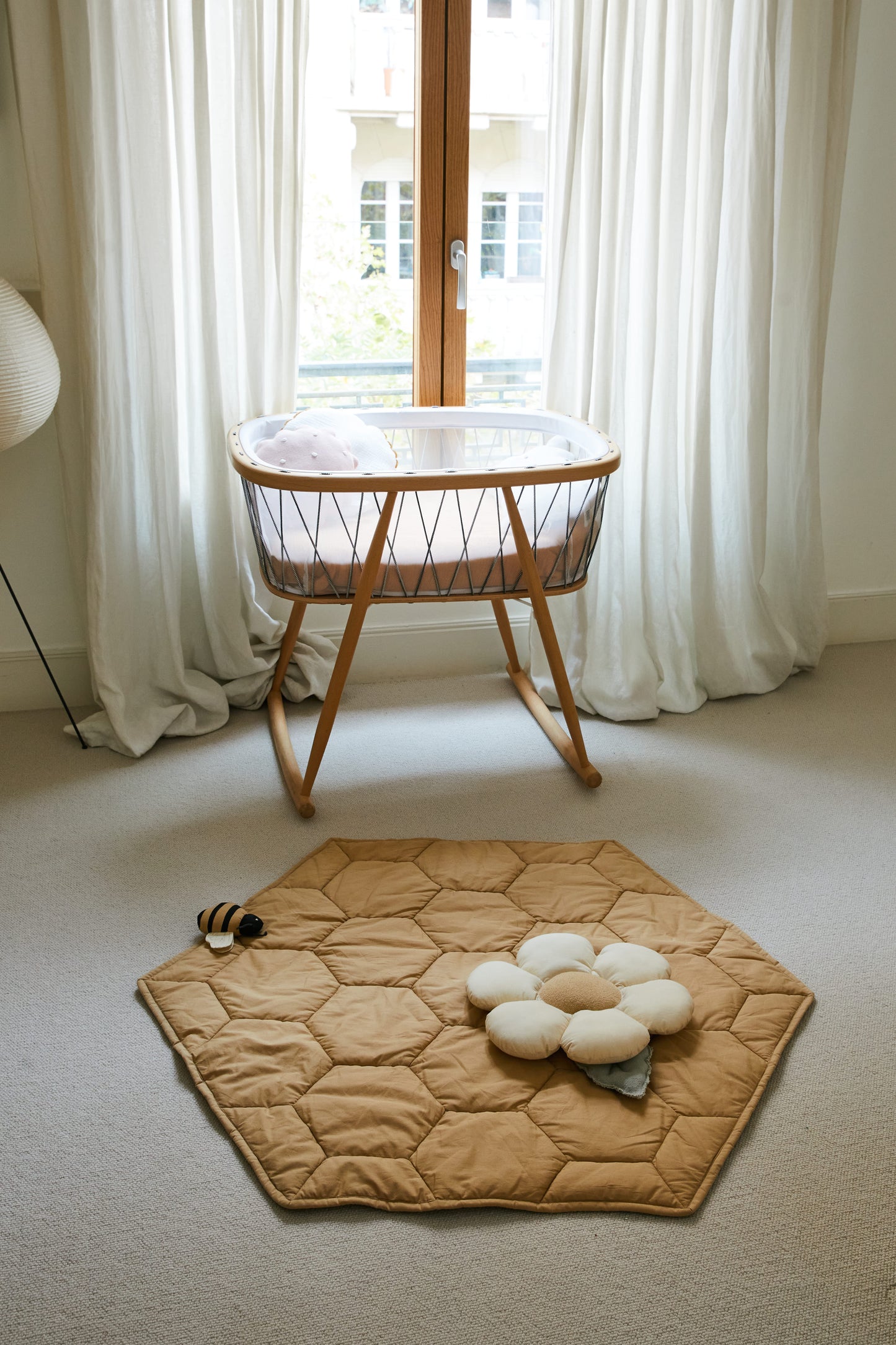 Lorena Canals Speelmat/Play Mat - Planet Bee - Honeycomb - 100x100cm