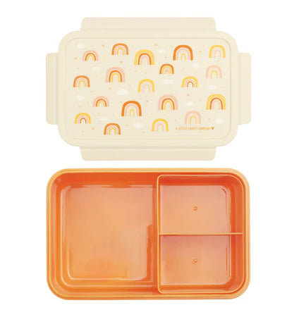 A Little Lovely Company Back to school set - Rugzak/Drinkfles/4 Snackdozen/Bentobox - Regenbogen