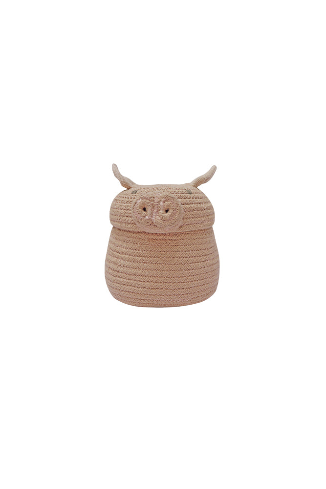 Lorena Canals Mini Opbergmand Peggy the Pig - 15x17x17cm