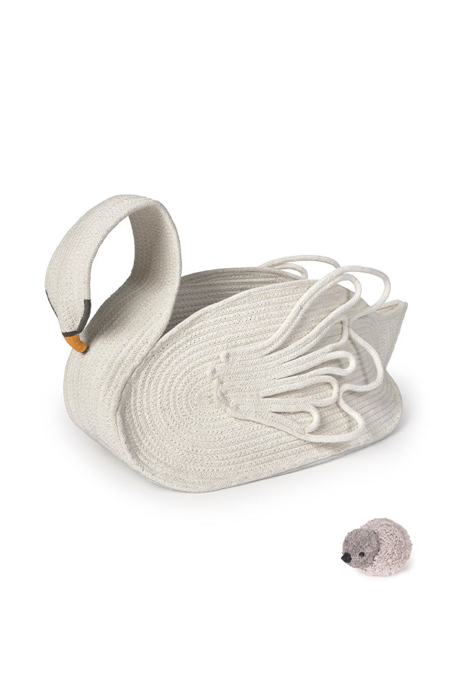 Lorena Canals Opbergmand Swan - 55x25x29cm - Wit