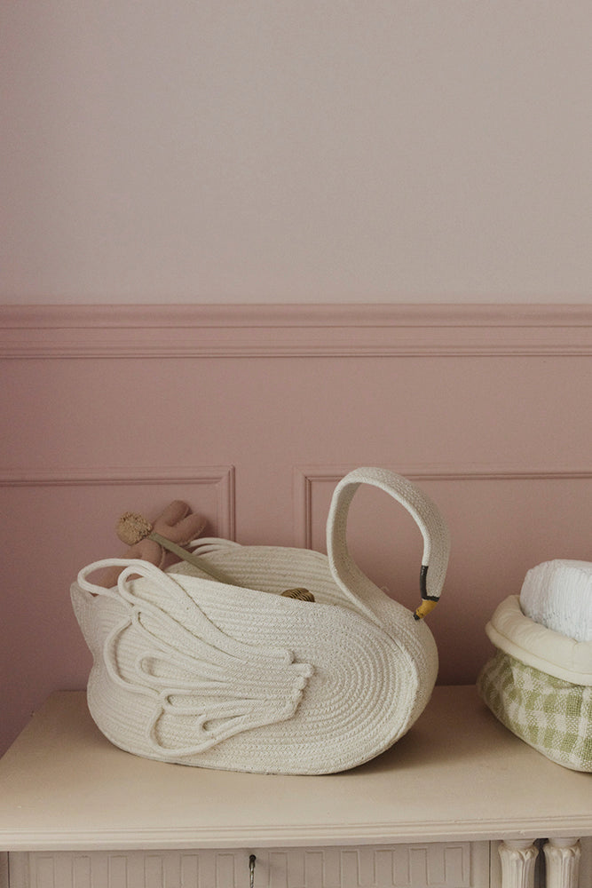 Lorena Canals Opbergmand Swan - 55x25x29cm - Wit