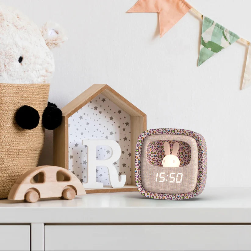 MOB Billy Clock - Konijnenklokje en wekker - Rainbow Leopard
