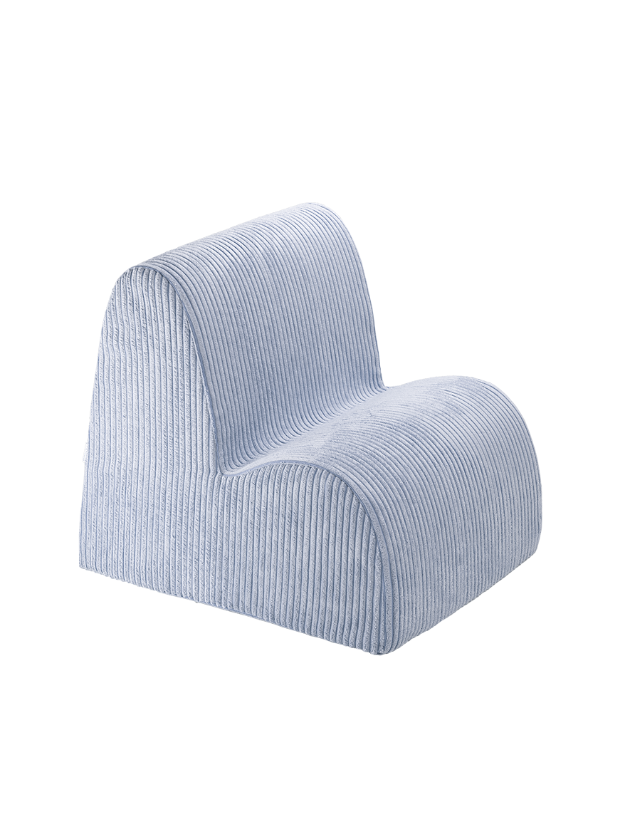 Wigiwama Corduroy Cloud Chair / Fauteuil - 60x50x50cm - Blueberry Blue