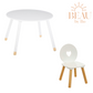 BEAU by Bo Kindertafel + Kinderstoel Hartje - Wit