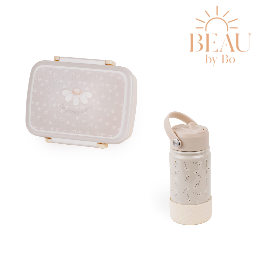 Beau by Bo MrS Ertha Bentobox + Drinking bottle - Daisys