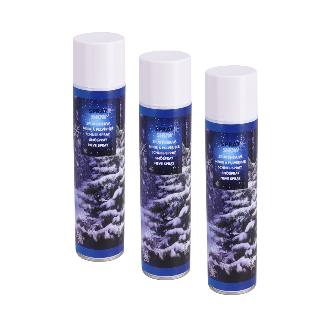 BEAU by Bo Set van 3 stuks Sneeuwspray - Spuitbus - Nepsneeuw - 300ml