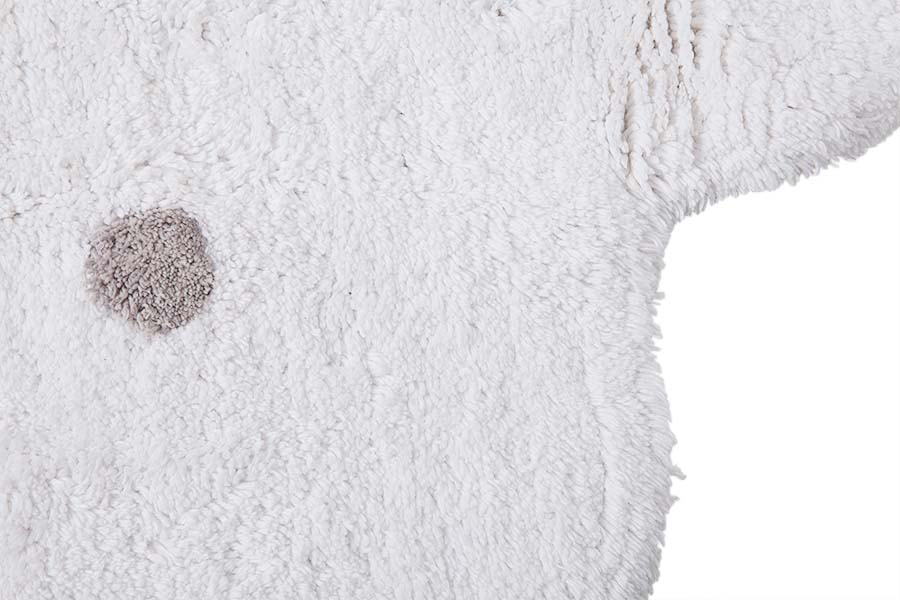 Lorena Canals Washable cotton rug - Little Biscuit White - Ø140cm