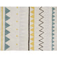 Lorena Canals Washable cotton rug - Azteca Natural Vintage Azul L - 140x200cm