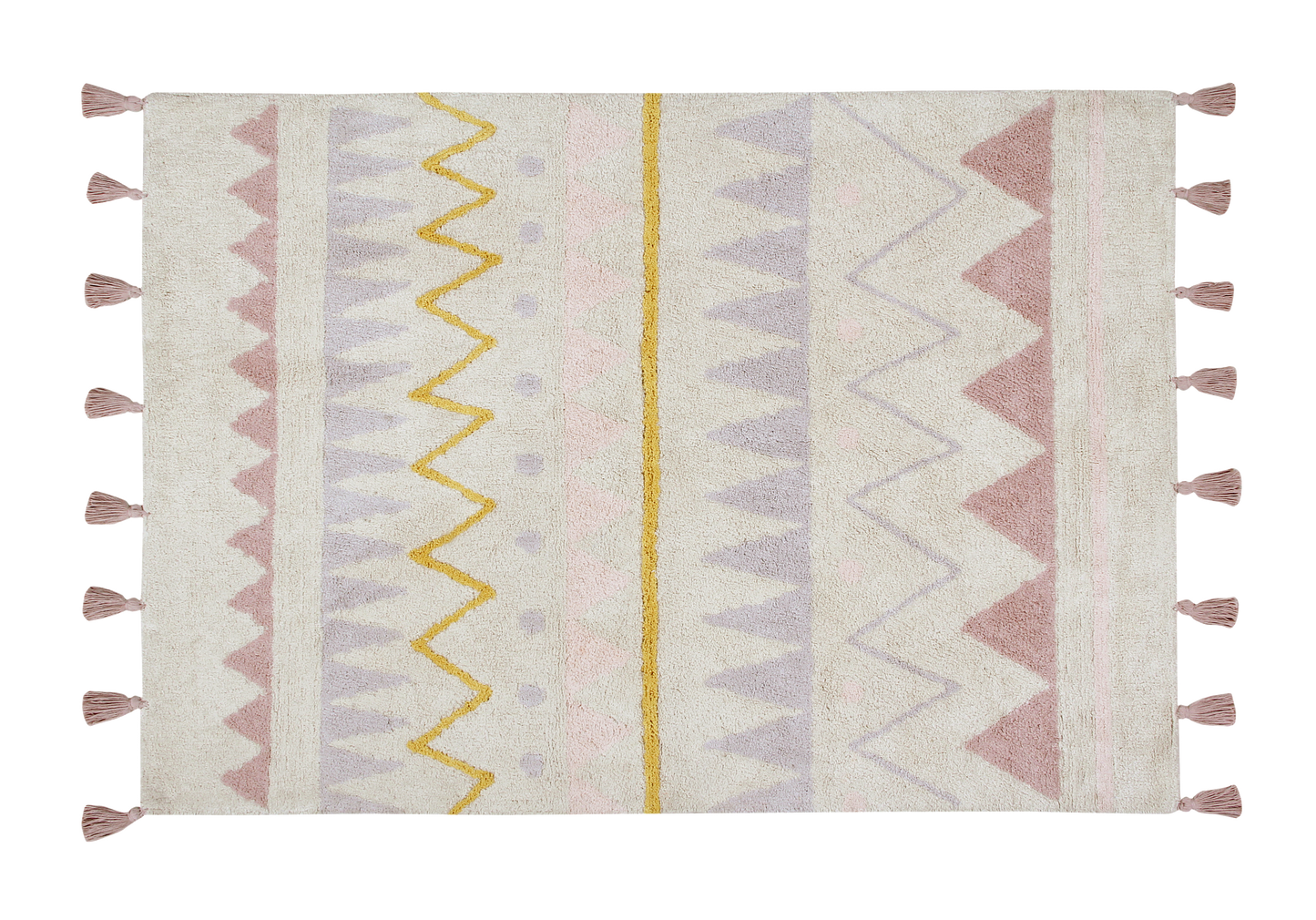 Lorena Canals Washable cotton rug - Azteca Natural Vintage Nude L - 140x200cm
