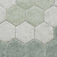 Lorena Canals Wasbaar katoen vloerkleed - Planet Bee - Honeycomb Blue Sage - Ø140cm