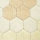 Lorena Canals Washable cotton rug - Planet Bee - Honeycomb Golden - Ø140cm