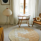 Lorena Canals Washable cotton rug - Planet Bee - Honeycomb Golden - Ø140cm