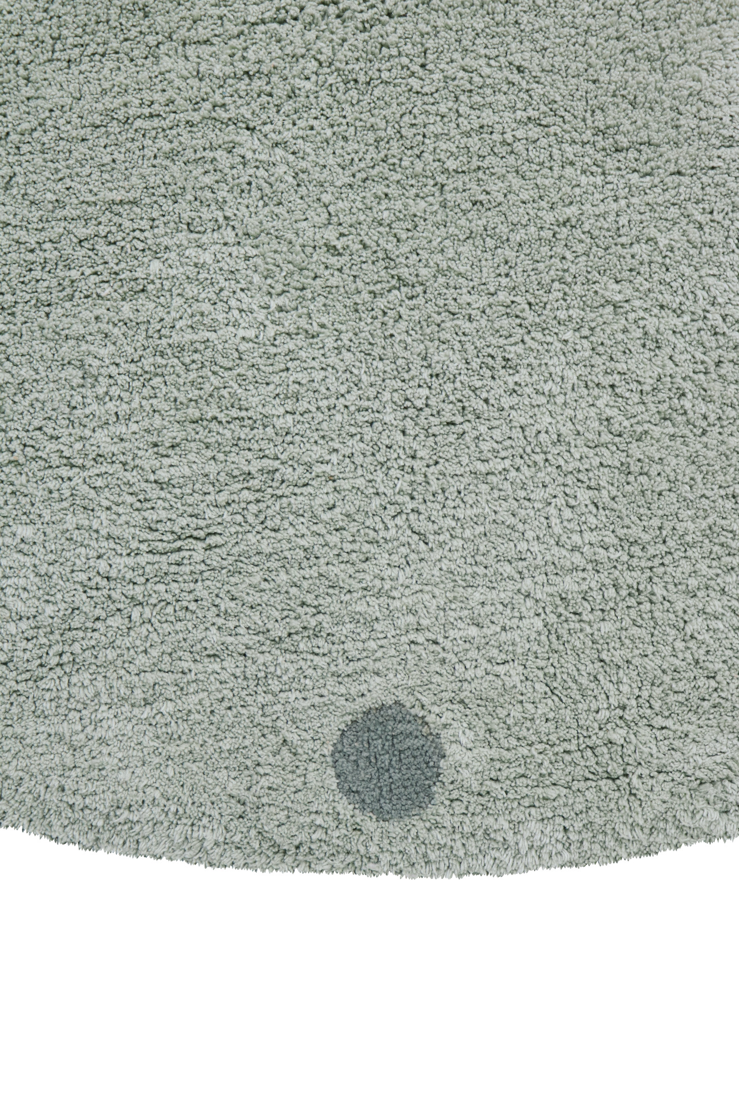 Lorena Canals Washable cotton rug - Round Dots Blue Sage - Ø140cm 