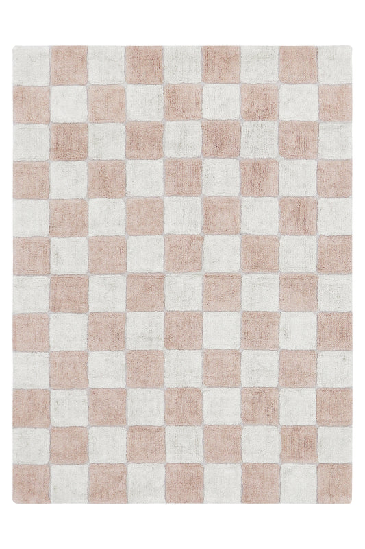 Lorena Canals Wasbaar katoen vloerkleed - Tiles Rose - 120x160cm