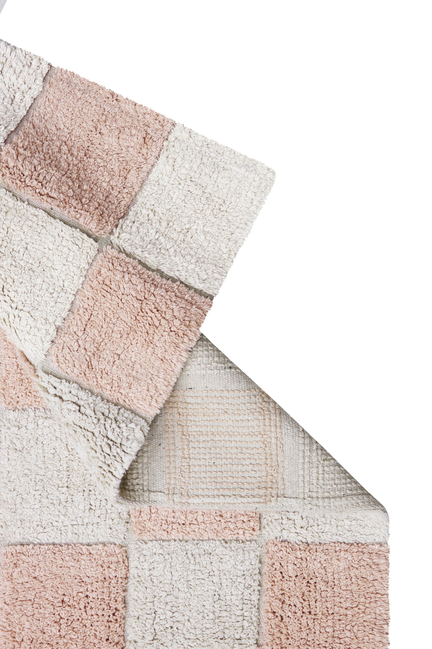 Lorena Canals Washable cotton rug - Tiles Rose - 120x160cm