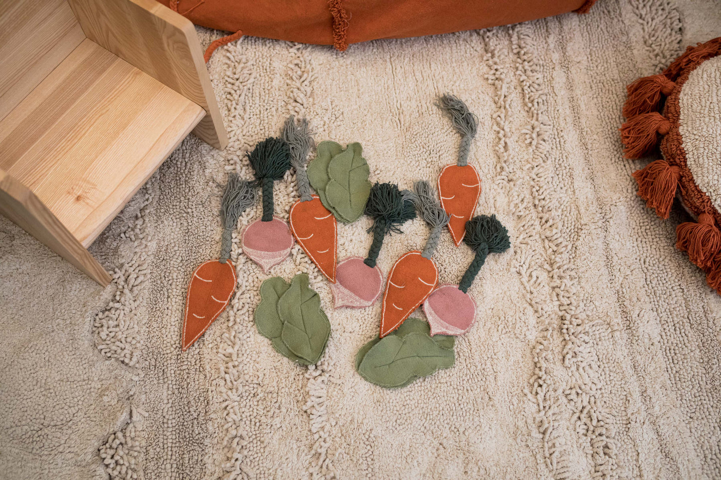 Lorena Canals Washable cotton rug - Veggie Garden - 120x160cm