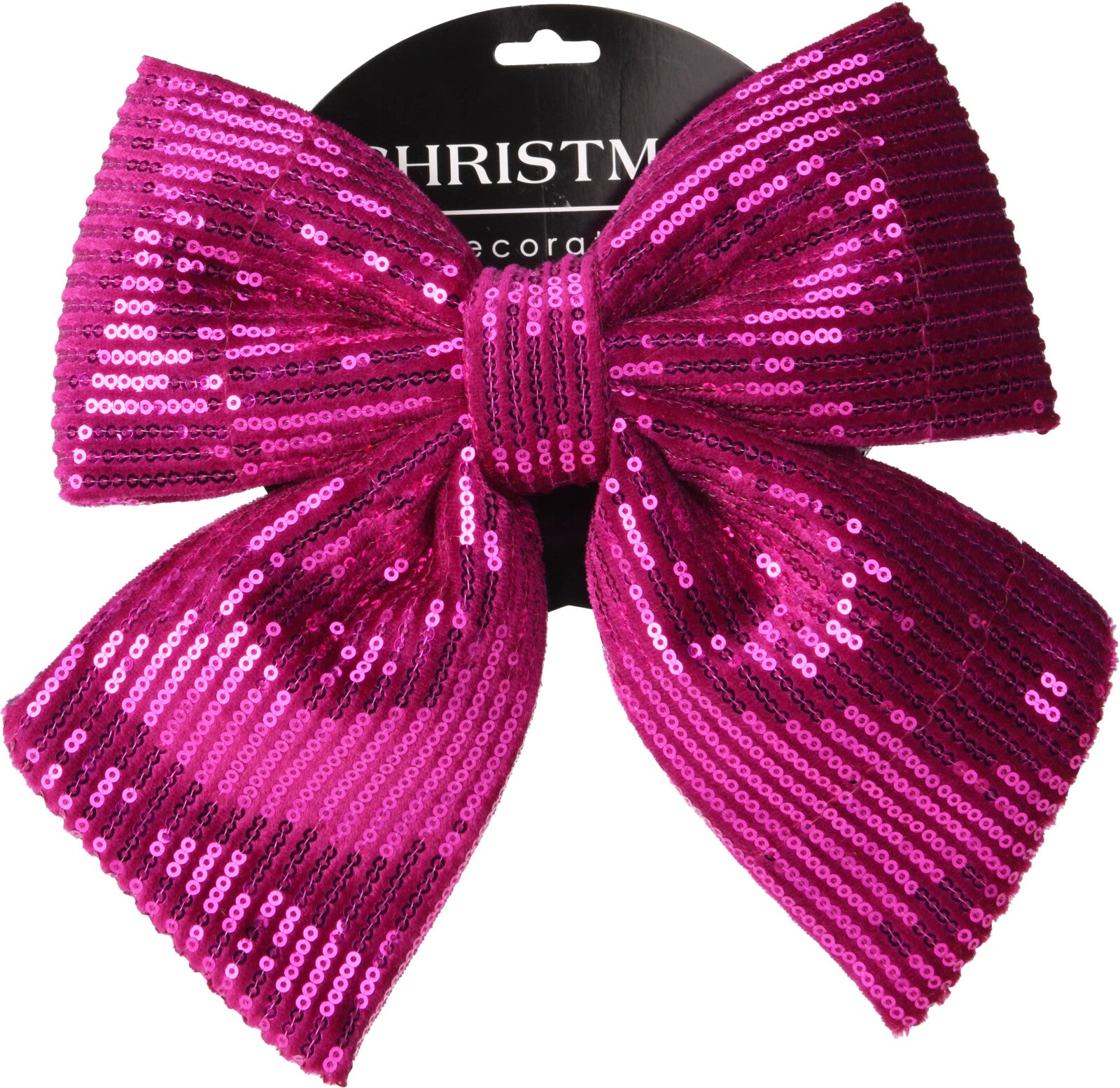 Home &amp; Styling Christmas decoration/Christmas pendant 8 pieces! Mini bow glitter 10.5 cm - Silver