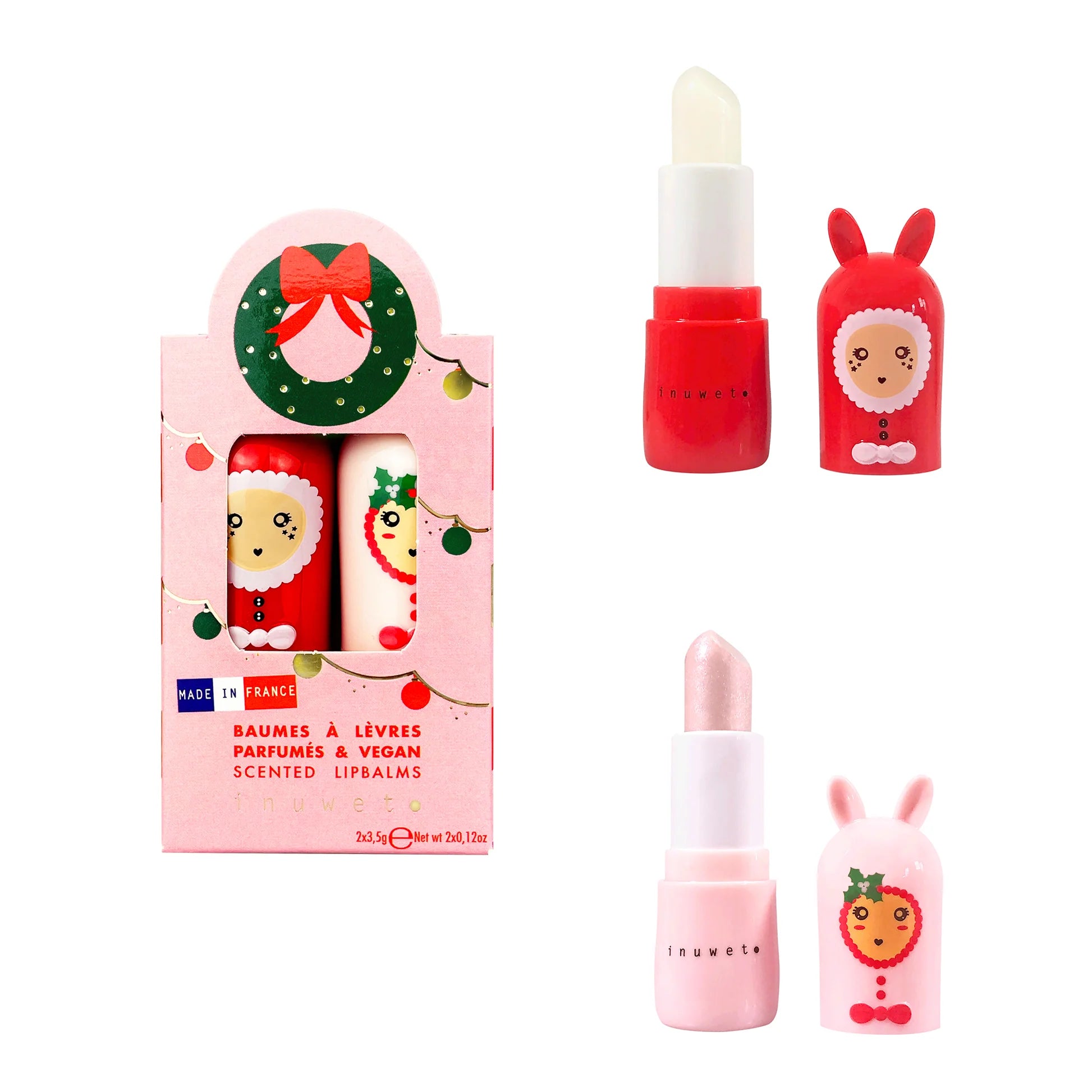 Inuwet Duo Set Verzorgende Lippenbalsem - Set van 2 stuks - Geschikt vanaf 3 jaar