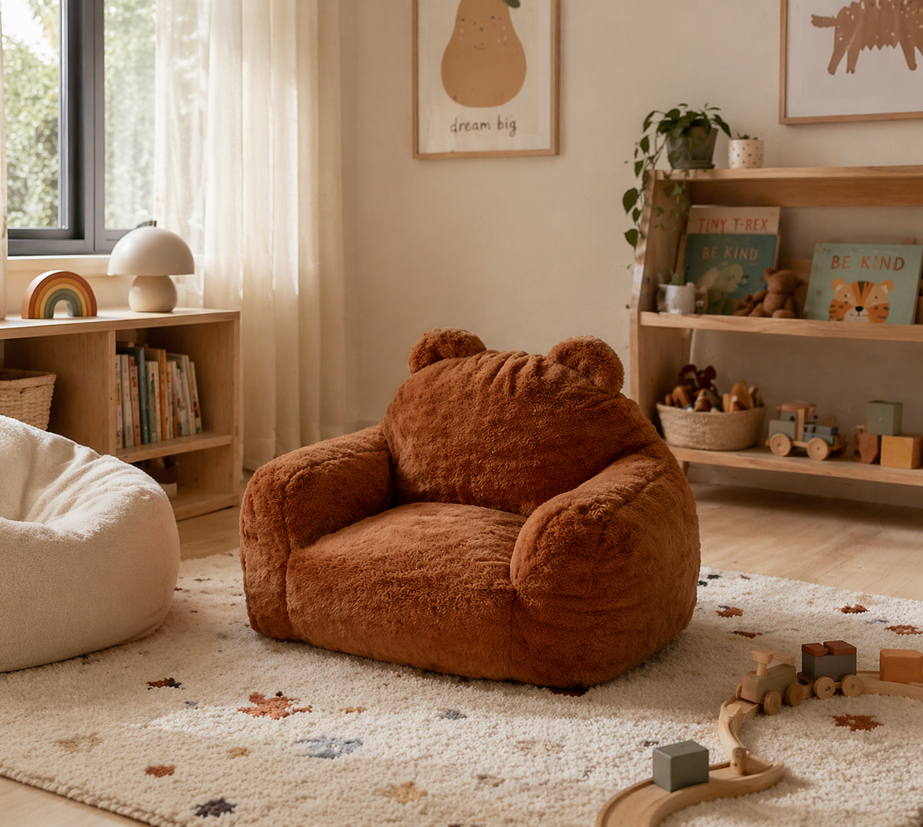 Atmosphera Kids Kinderfauteuil Mamad Beer - 60x52x65cm - Bruin