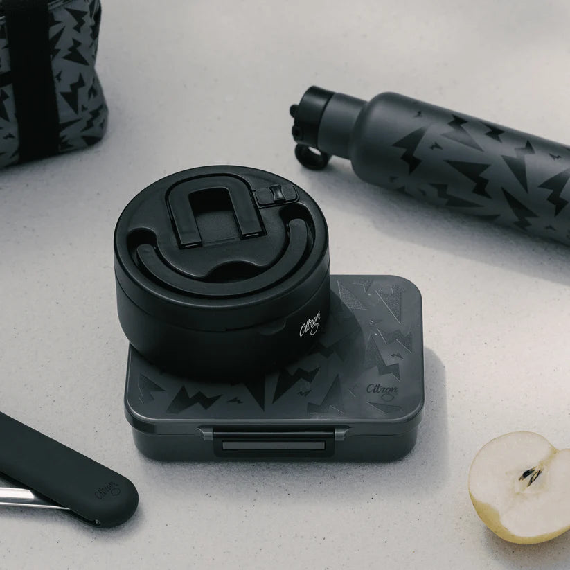 Citron Voedselbewaarpotje - 400ml - Ø15xH8cm - Black