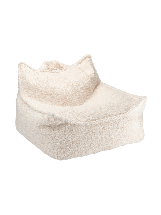 Wigiwama Teddy Pouf / Pouf - 80x70x50cm - Blanc Crème