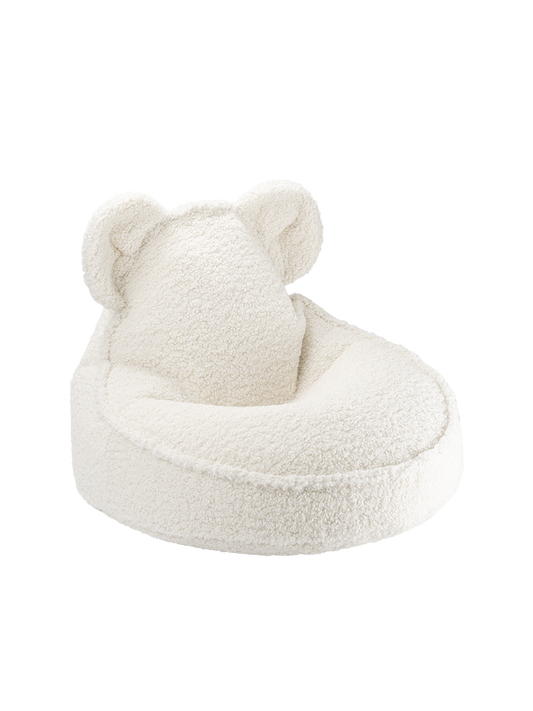 Wigiwama Teddy Bear Pouf / Pouf - 70x60x42cm - Blanc Crème