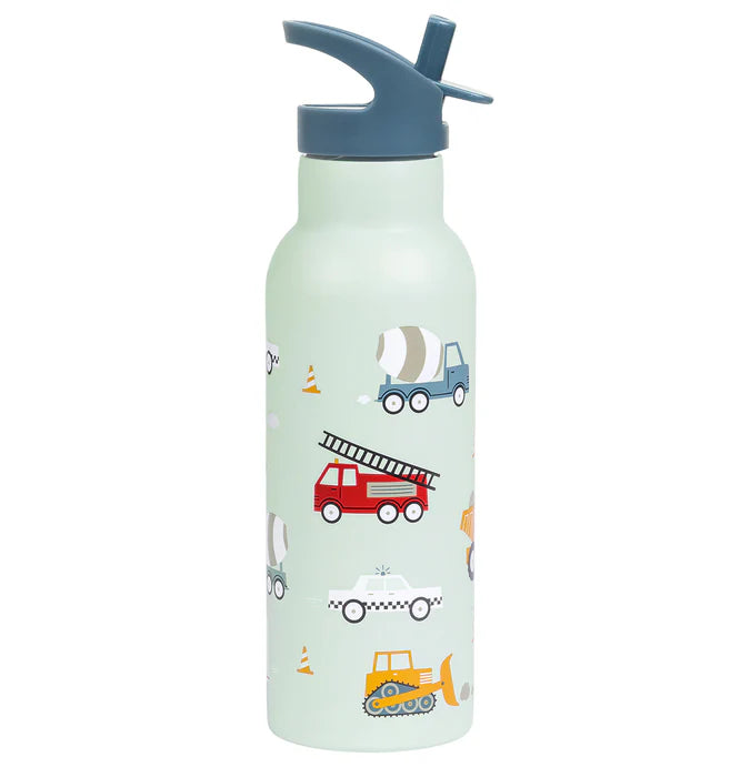 A Little Lovely Company Back to School Set - Drinking bottle XL Stainless Steel/Bentobox - Joy