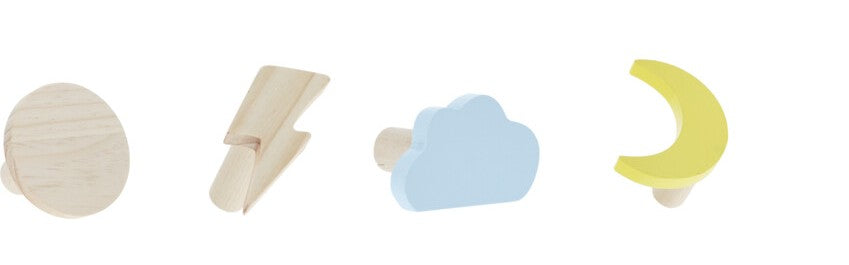 Atmosphera Portemanteau Bois Sauvage D39xH178cm - 7 patères