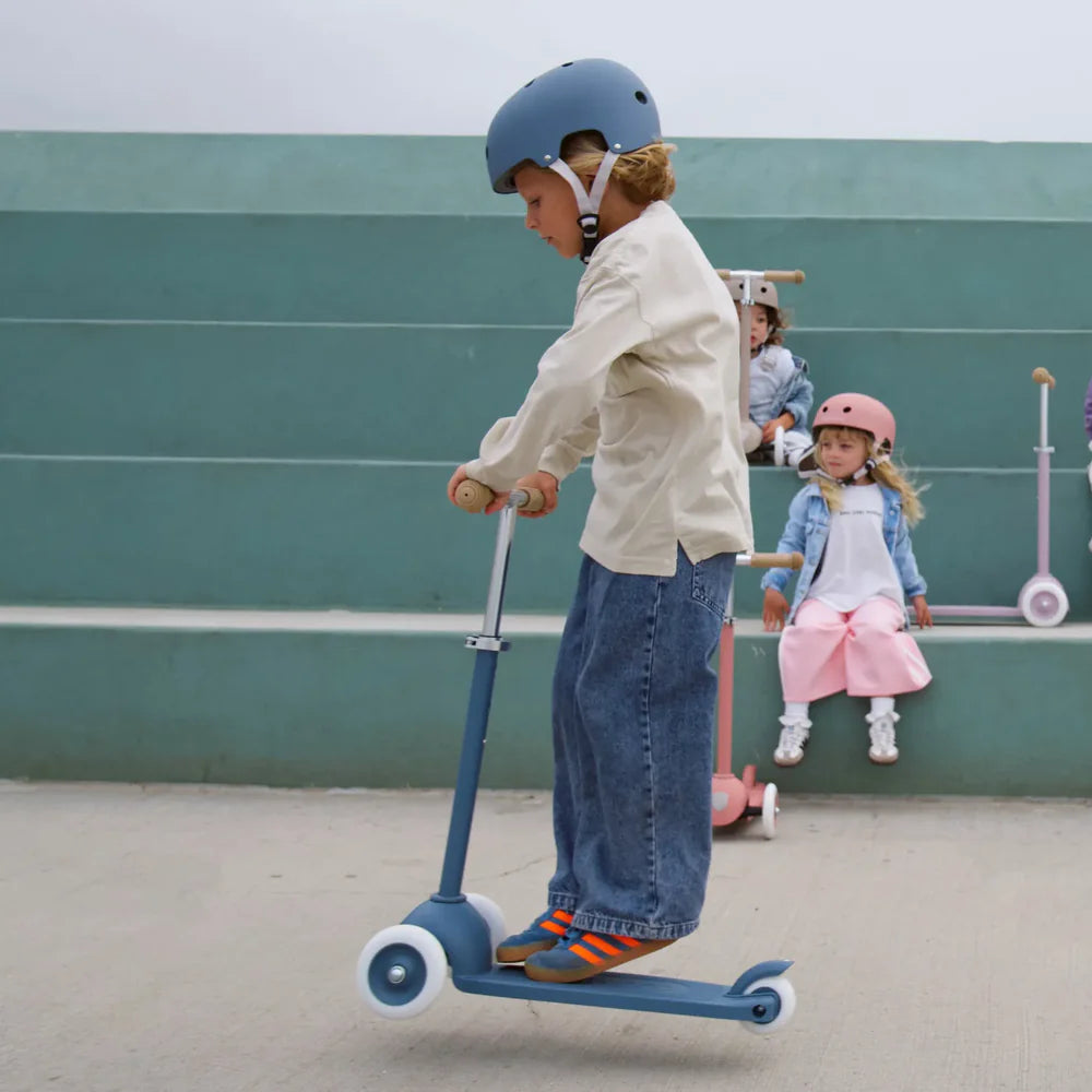 Konges Sløjd Draisienne avec cloche et panier en osier - Cerise