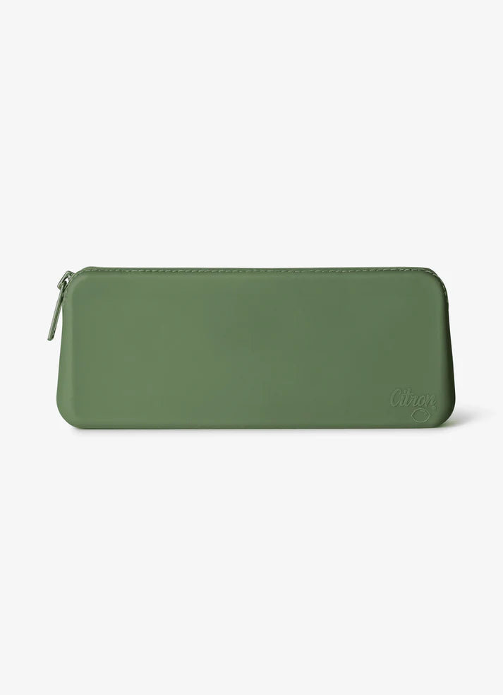 Citron Bestekset voor kinderen - Met siliconen etui - 18x7x4cm - Green