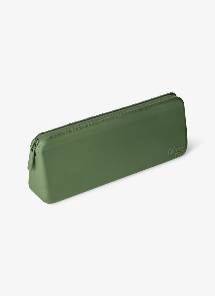 Citron Bestekset voor kinderen - Met siliconen etui - 18x7x4cm - Green