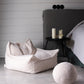 Wigiwama Teddy Beanbag Chair / Zitzak - 80x70x50cm - Cream White