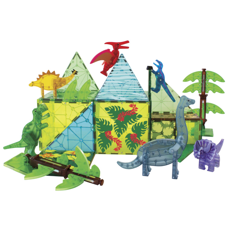 Magna-Tiles Dino World XL 50 stuks - Geschikt vanaf 3 jaar - Multi