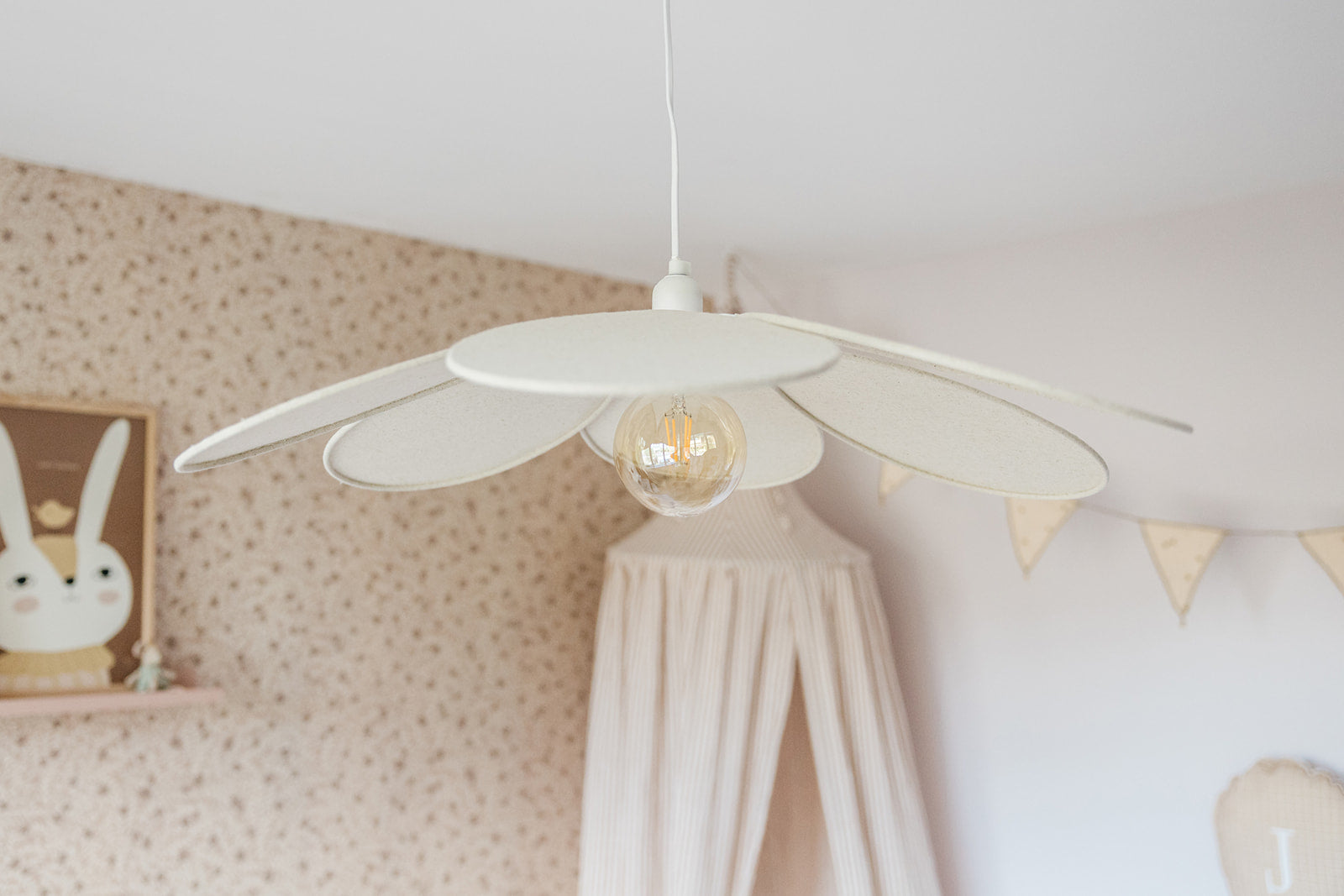 Atmosphera Kids kinderhanglamp bloem Ø72cm - Beige