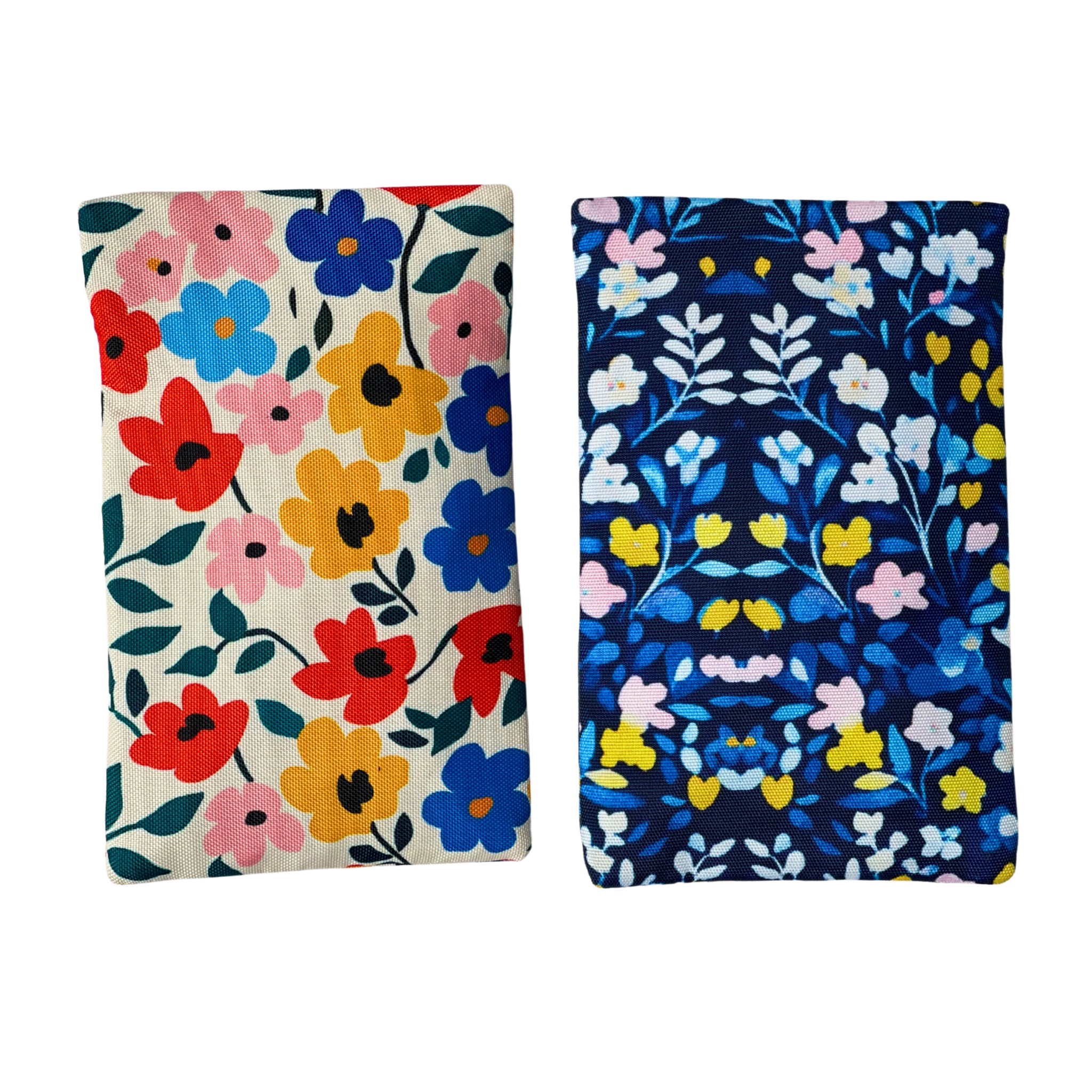 Yumbox Gel Ice Packs/Koelelementen - Set van 2 stuks - 18x10x0,6cm - Klaprozen & Blauwe Bloemen