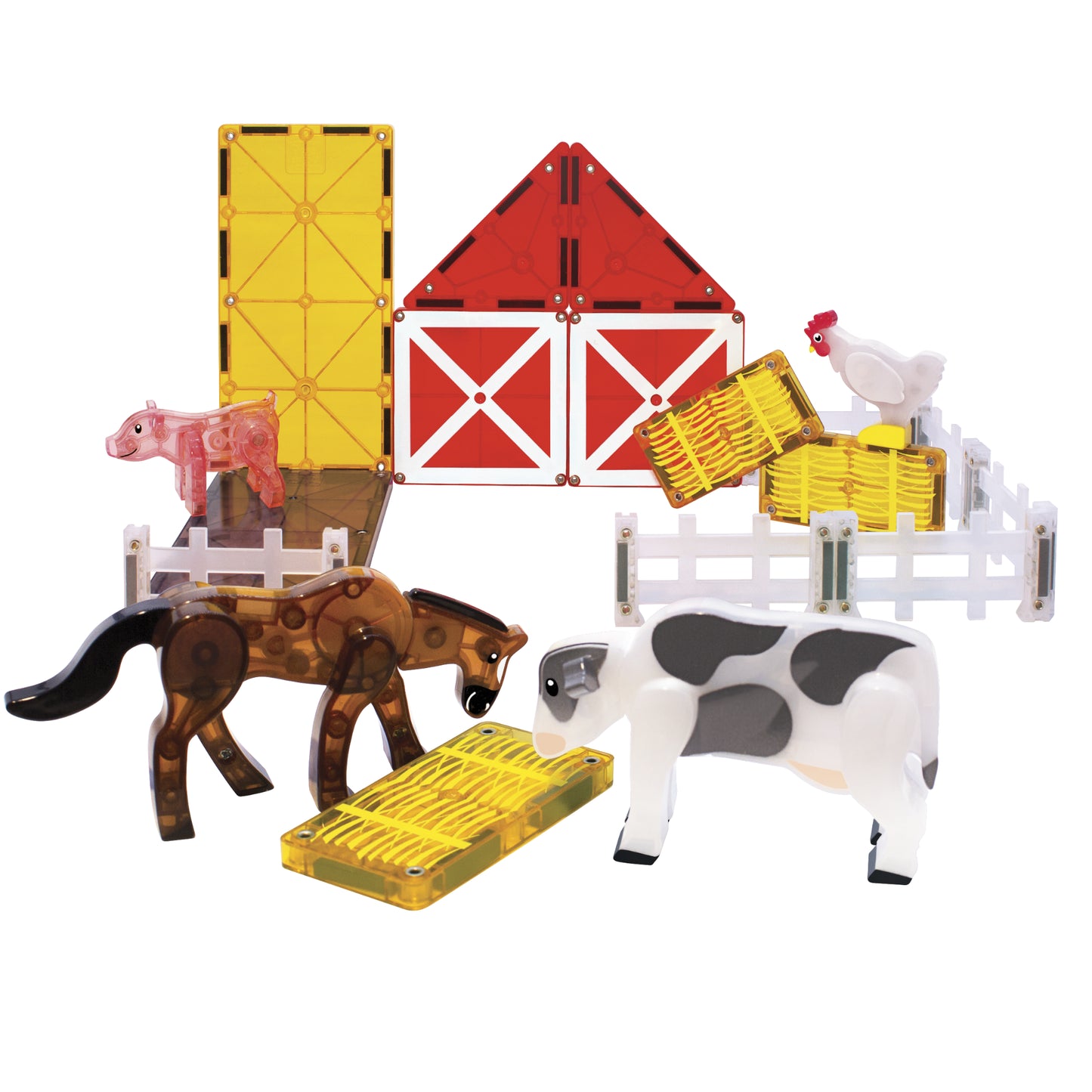 Magna-Tiles Farm Animals 25 stuks - Geschikt vanaf 3 jaar - Multi