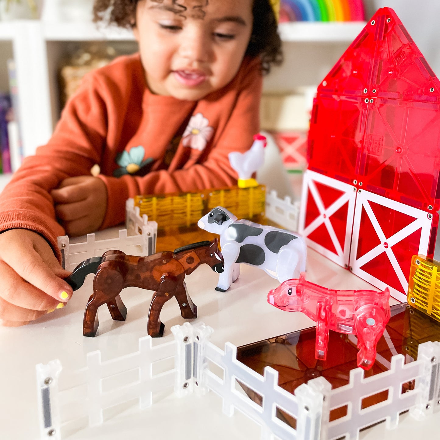 Magna-Tiles Farm Animals 25 stuks - Geschikt vanaf 3 jaar - Multi