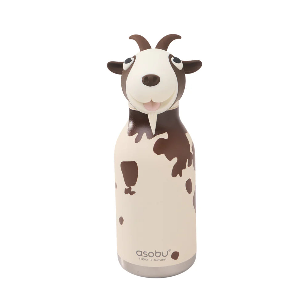 Asobu Thermo Drinkfles Besties Goat - 460ml - Beige