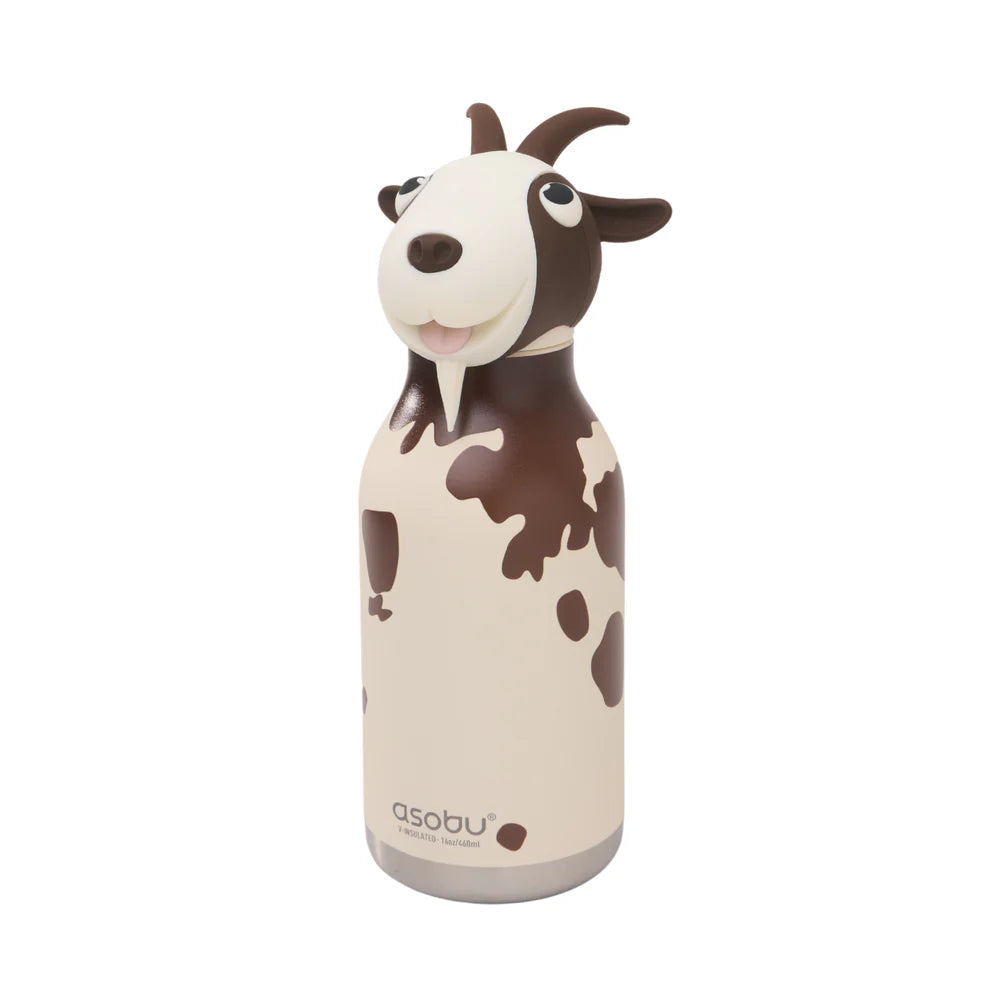 Asobu Thermo Drinkfles Besties Goat - 460ml - Beige