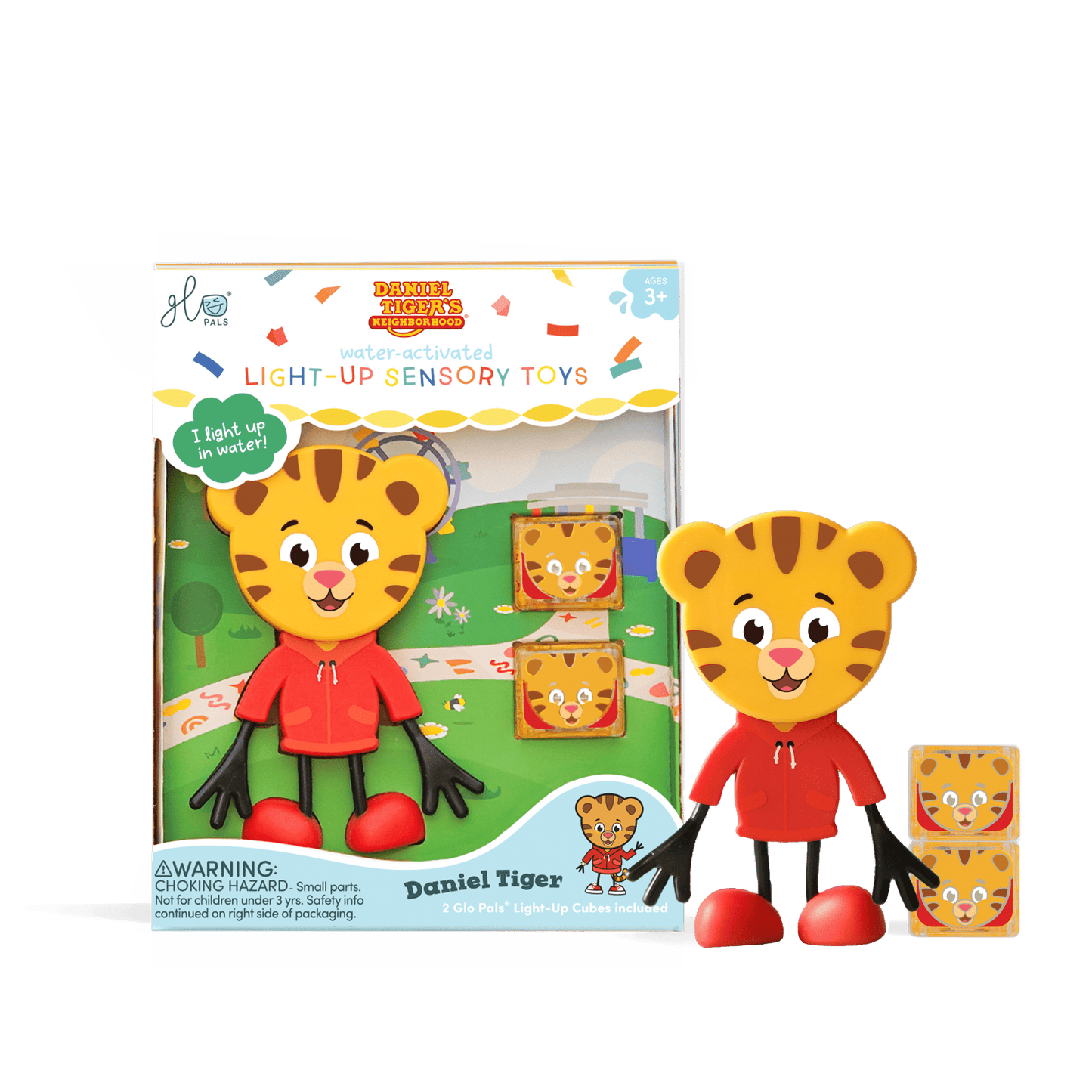 Glo Pals Daniel Tiger Light up Poppetje - Multi