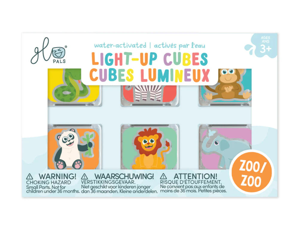 Glo Pals Zoo Light up cubes - 4 weken licht - Multi