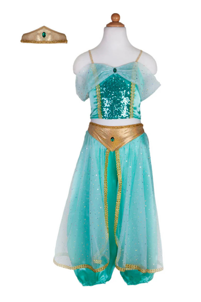 Great Pretenders Verkleedkledij Arabian Princess - Jurk met diadeem - 104/116 cm - 4/6 jaar