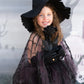 Great Pretenders Verkleedkledij Spinnenweb Cape met tutu - 4-6 jaar - Zwart