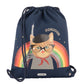 Jack Piers Zwemtas/Turnzak/Gym Bag Paris Cat - 44x1x36cm - Blauw