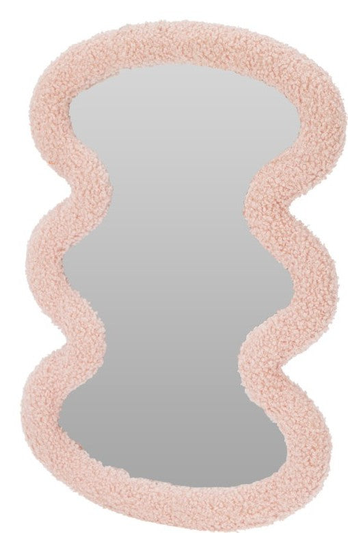 Home & Styling Golvende Spiegel - 30x2x40cm - Roze