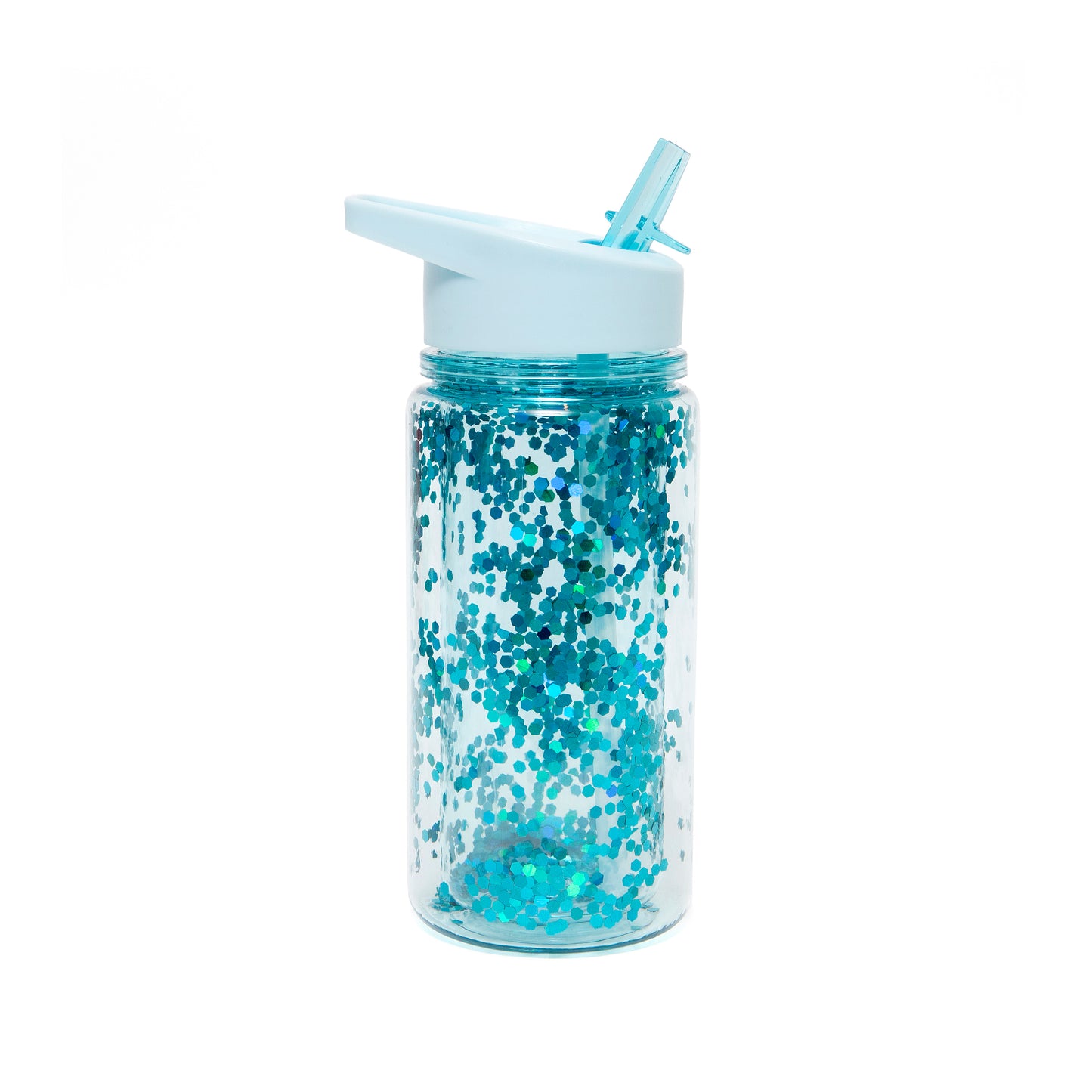 Petit Monkey Snackdozen + Drinkfles Woodland/Glitter Back to School set - Stone Blue/Dusty Aqua