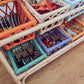 Renee Rattan Storage Furniture Natural / Orange / Blue / Green (Pré-commande)